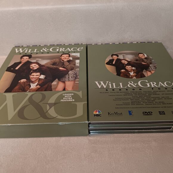 Will Grace - Season Four (DVD, 2005, 4-Disc Set) NEW - Picture 3 of 5